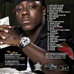 Papa Smirf & DJ Semi Ace Hood 'Freestyle Chronicles' Back Cover