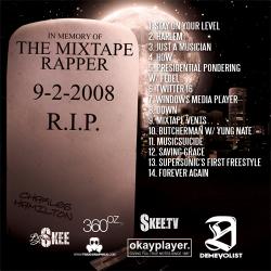 DJ Skee & Charles Hamilton Death Of The Mixtape Rapper Back Cover