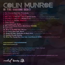 Colin Munroe Is The Unsung Hero Back Cover