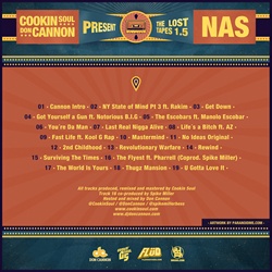Nas, Don Cannon & Cookin' Soul Lost Tapes 1.5 Back Cover