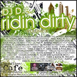DJ D.A. Ridin Dirty Vol. X Back Cover