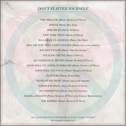 D-WHY Don't Flatter Yourself Back Cover