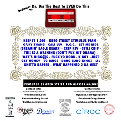 DJ Greg Street & Glasses Malone 2010 Back Cover