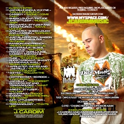J. Cardim Your Favorite Rapper's Favorite Producer Back Cover