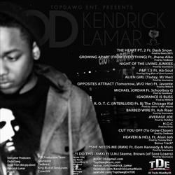 Kendrick Lamar Overly Dedicated (O.D.) Back Cover