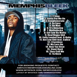 Memphis Bleek Feed The Streets Back Cover