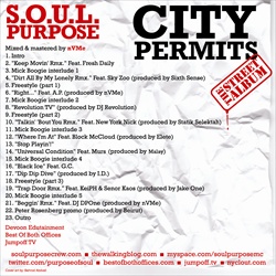 Mick Boogie & Terry Urban S.O.U.L. Purpose 'City Permits' Back Cover