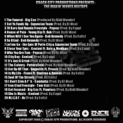 DJ Nice The Makin' Moves Mixtape Back Cover