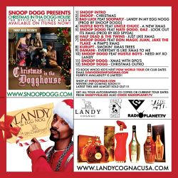 DJ Whoo Kid & Snoop Dogg Landy & Egg Nog 'A DPG Christmas' Back Cover