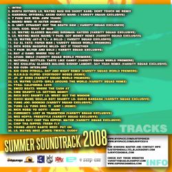 DJ Step-One & DJ K-Nyce Summer Explosion 3 Soundtrack 2008 Back Cover