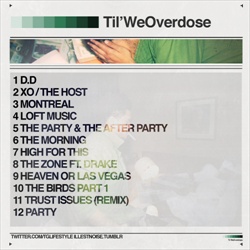 The Weeknd Til We Overdose (2012) Back Cover