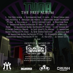 DJ Clinton Sparks & Tyga The Free Album Back Cover