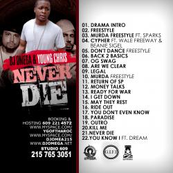 Young Chris & DJ Omega Never Die Back Cover